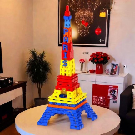 Famous architectural building block set