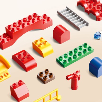 Fire station creative building block set