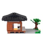 Anime-style Japanese garden themed meeting room building blocks