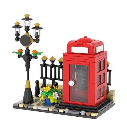 City Exploration London Telephone Booth Mini Building Blocks