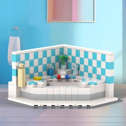 Nutcracker-themed bathroom building blocks