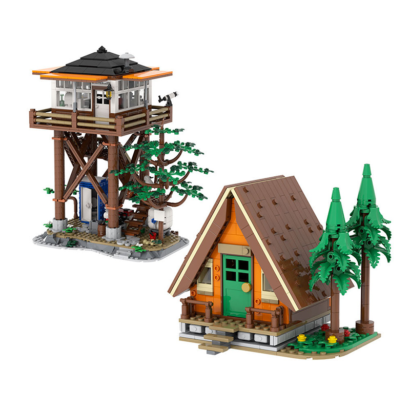 Forest Adventure Observation Tower Building Blocks
