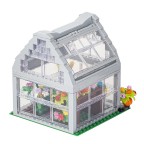 Miniature Flower House Greenhouse Building Block Set