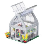 Miniature Flower House Greenhouse Building Block Set