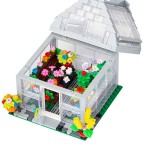 Miniature Flower House Greenhouse Building Block Set
