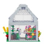 Miniature Flower House Greenhouse Building Block Set