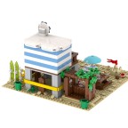 Surfer's Beach Hut Building Blocks
