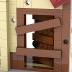 City Ruins War Building Block Model