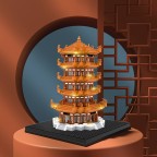 Yellow Crane Tower Micro-Particle Building Blocks