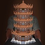 Yellow Crane Tower Micro-Particle Building Blocks