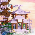 Moon Palace Floral Decoration Miniature Building Blocks