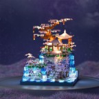 Moon Palace Floral Decoration Miniature Building Blocks
