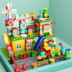 Windmill Landscape Miniature Building Block Assembly Set