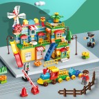 Windmill Landscape Miniature Building Block Assembly Set