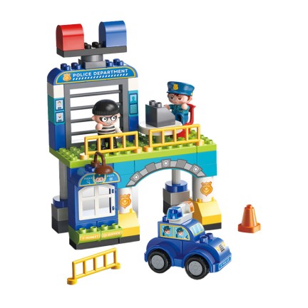 Miniature Train Station Creative Building Block Set
