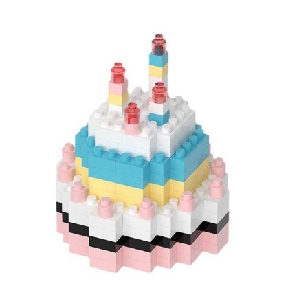 Micro-particle creative cake building blocks