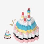 Micro-particle creative cake building blocks