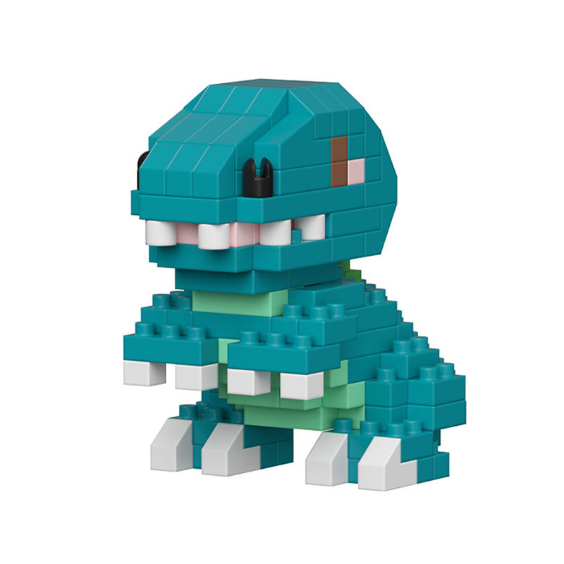 Cute cartoon dinosaur diamond particle building blocks