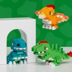 Cute cartoon dinosaur diamond particle building blocks