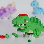 Cute cartoon dinosaur diamond particle building blocks