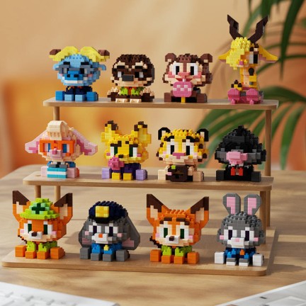 Intelligent and fun miniature cartoon building blocks