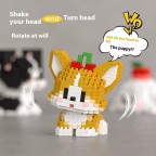 Micro-particle simulation pet dog building blocks