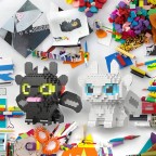 Halloween cartoon dragon miniature building blocks