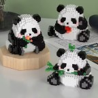 Giant Panda Cartoon Micro Building Blocks
