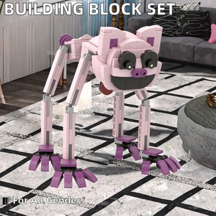 Large plastic reptile building blocks
