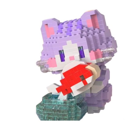 Cute mini-bead DIY building block assembly set