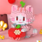 Cute mini-bead DIY building block assembly set