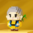 Plastic Buddha and monk figurines building blocks