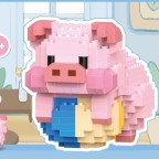 Piggy Diary Mini Building Blocks DIY Desktop Set