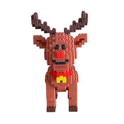 Creative bull-shaped building block assembly