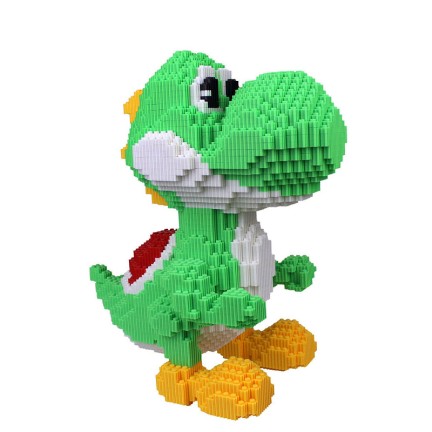 Cartoon dinosaur creative building block assembly