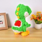 Cartoon dinosaur creative building block assembly