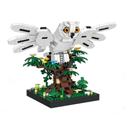 Cute pet bird micro building blocks