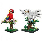 Cute pet bird micro building blocks