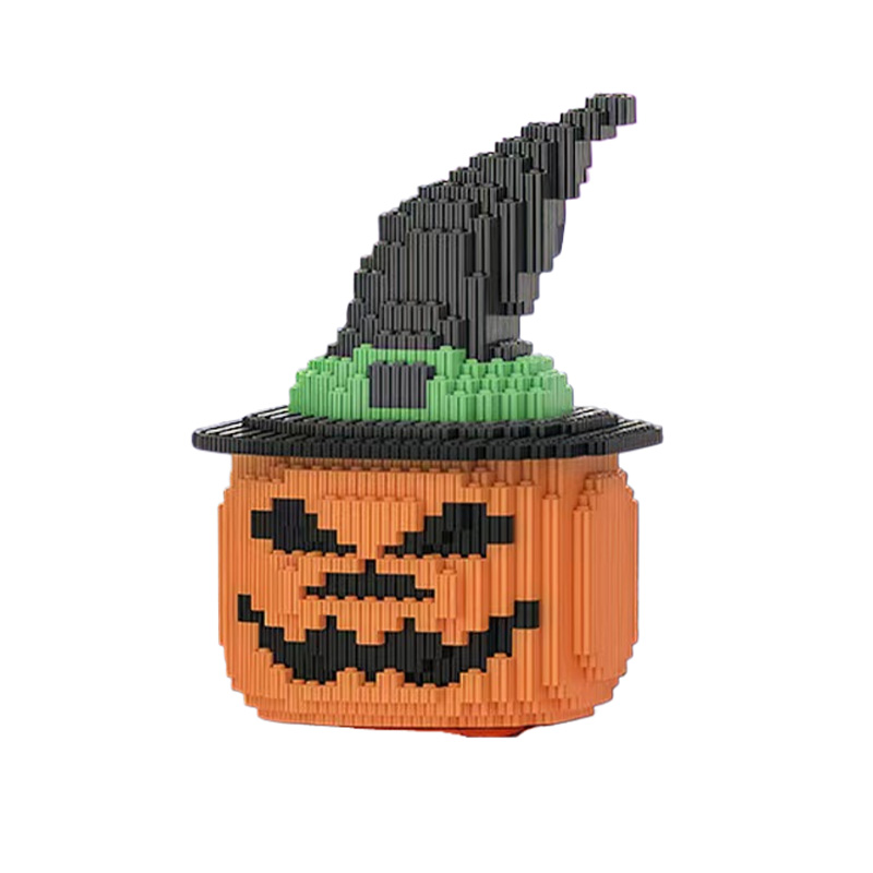 Halloween Pumpkin Lantern DIY Building Blocks