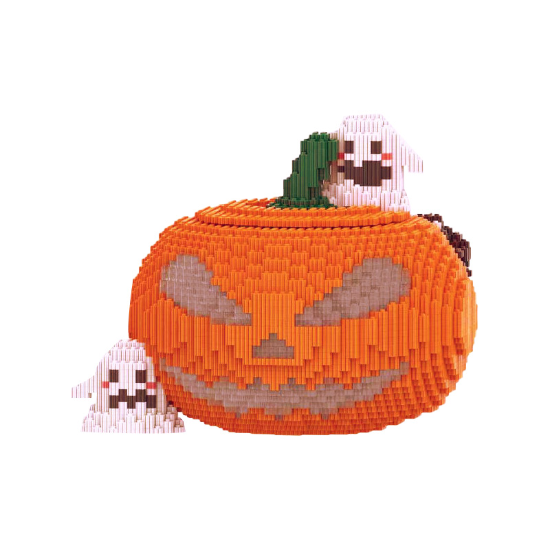 Creative Halloween Pumpkin Lantern Building Blocks
