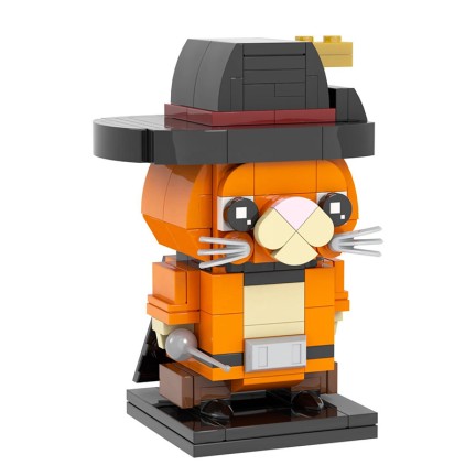 Creative brick cat mini-figure building blocks