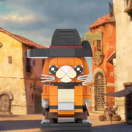 Creative brick cat mini-figure building blocks