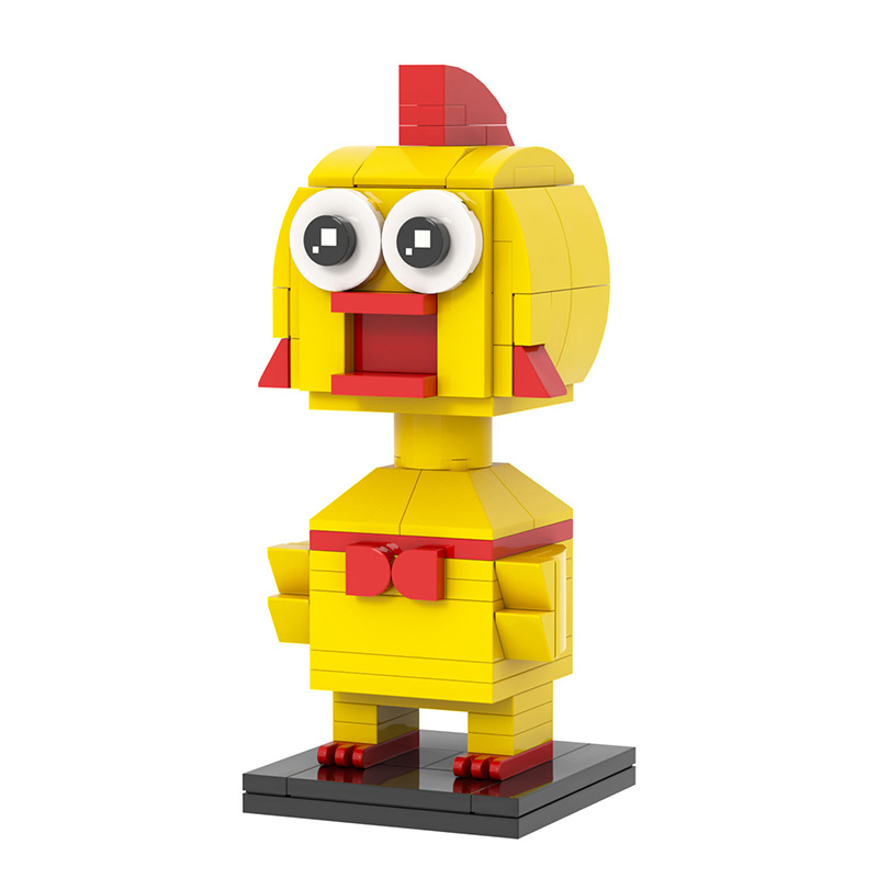 Screaming Chicken-shaped Educational Building Blocks