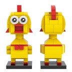 Screaming Chicken-shaped Educational Building Blocks