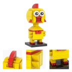 Screaming Chicken-shaped Educational Building Blocks