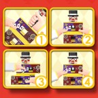 Clown-themed building block puzzle