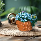 Triceratops flower pot building block set