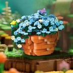 Triceratops flower pot building block set