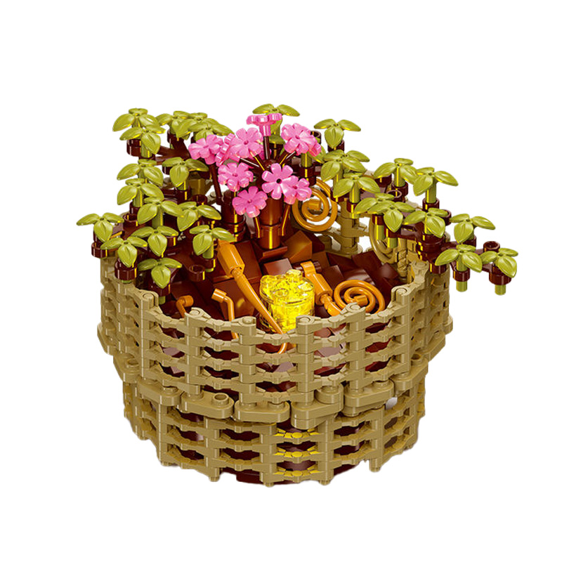 Chrysanthemum bonsai potted plants building blocks