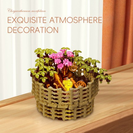 Chrysanthemum bonsai potted plants building blocks